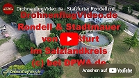 Staßfurter Rondell mit Stadtmauer im Salzlandkreis