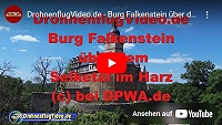 Burg Falkenstein über dem Selketal im Harz in Sachsen-Anhalt.